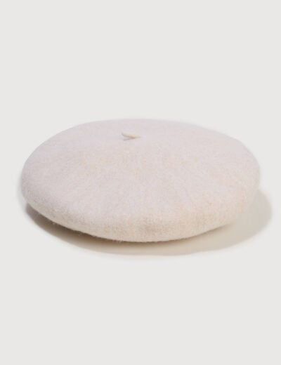 B&eacute;ret creme femme