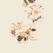 Boucles d'oreilles pendantes couleur or femme