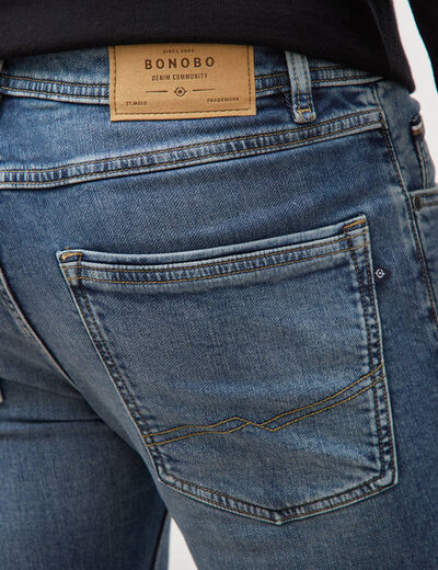 Jeans slim longueur 32 denim double stone homme