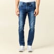 Jeans straight éco-responsable denim stone homme