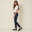 Jeans regular 7/8ème denim brut femme