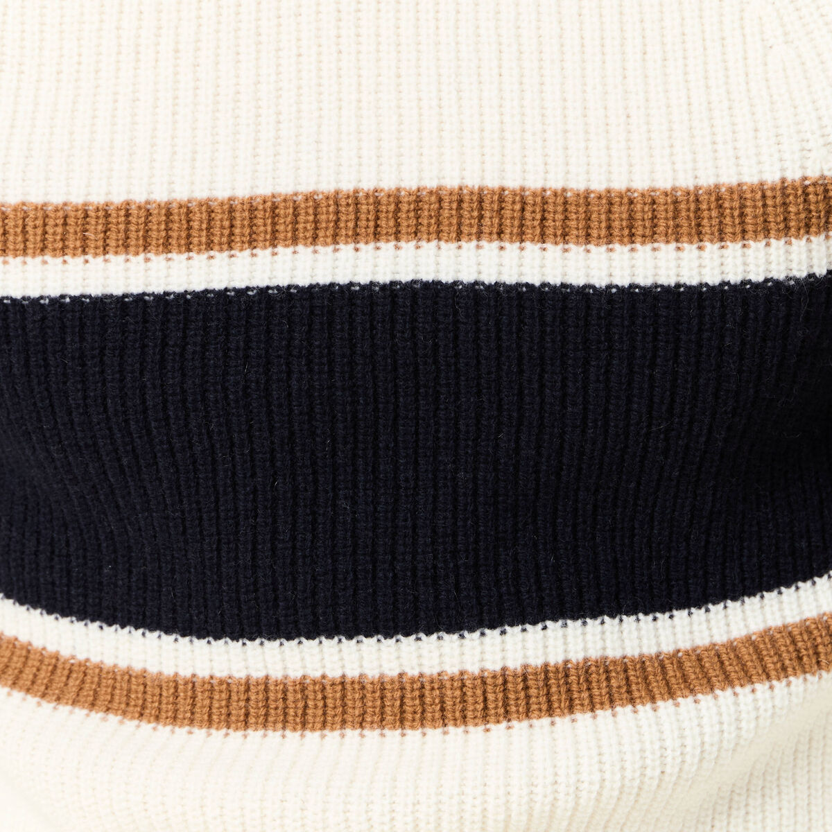 Pull manches longues fabriqué en France ecru homme