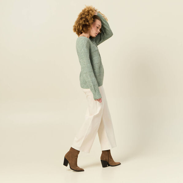 pull manches longues vert kaki femme Pull manches longues vert kaki femme