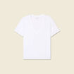 T-shirt manches courtes blanc femme