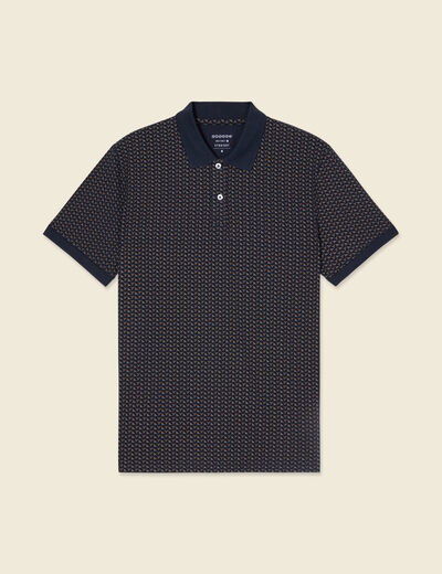 Polo éco-responsable bleu marine homme