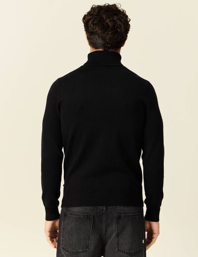 Pull manches longues noir homme