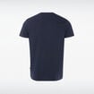 T-shirt ajust&eacute; col rond manches courtes bleu marine homme