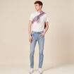 Jeans slim 5 poches denim used homme