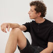 T-shirt en coton manches courtes noir homme