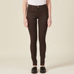 Pantalon skinny marron femme