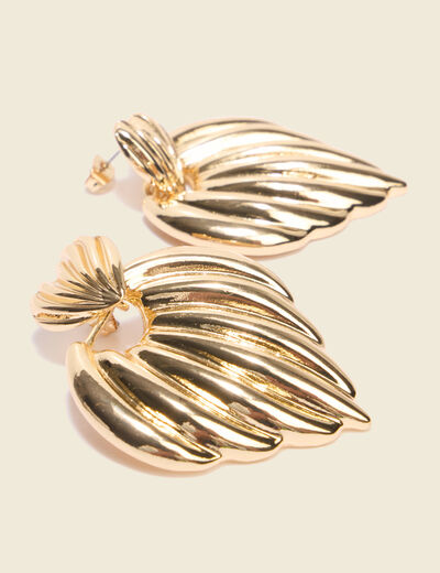 Boucles d'oreilles couleur or femme