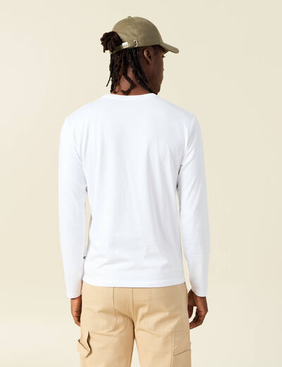 T-shirt éco-responsable blanc homme