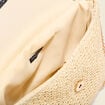 Sac tressé sable femme