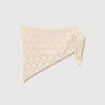 Foulard en coton ivoire femme