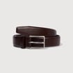 Ceinture fine marron fonc&eacute; homme