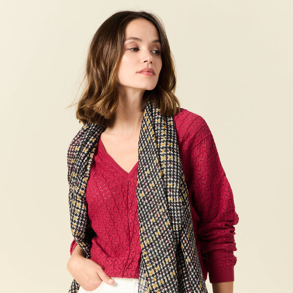 Foulard noir femme