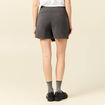 Jupe-short taille haute gris femme