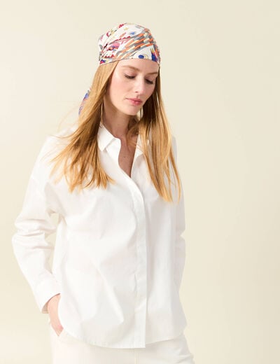 Chemise éco-responsable ecru femme