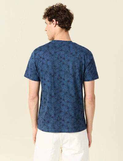 T-shirt manches courtes bleu marine homme