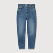 Jeans mom cropped taille haute denim dirty femme