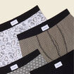 Lot 4 boxers prune homme