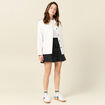 Jupe-short droite noir femme
