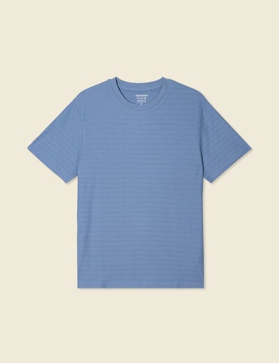 T-shirt manches courtes bleu gris homme