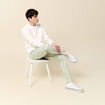 Pantalon slim Instinct chino vert clair homme