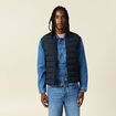 Doudoune courte sans manches bleu marine homme