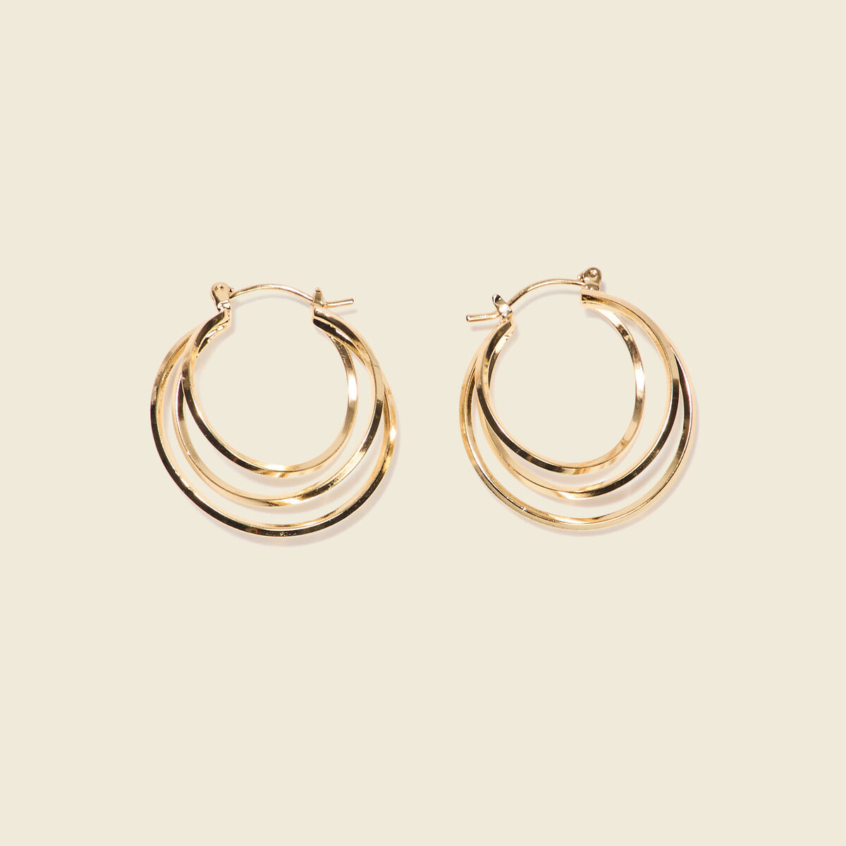 Boucles d'oreilles créoles couleur or femme