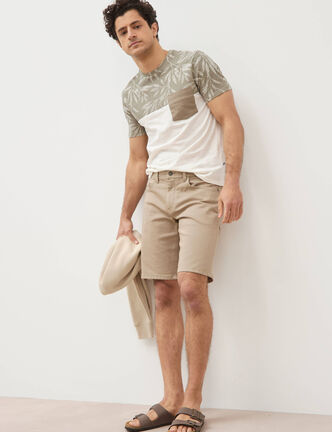 Bermuda beige homme