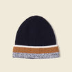 Bonnet bleu marine homme