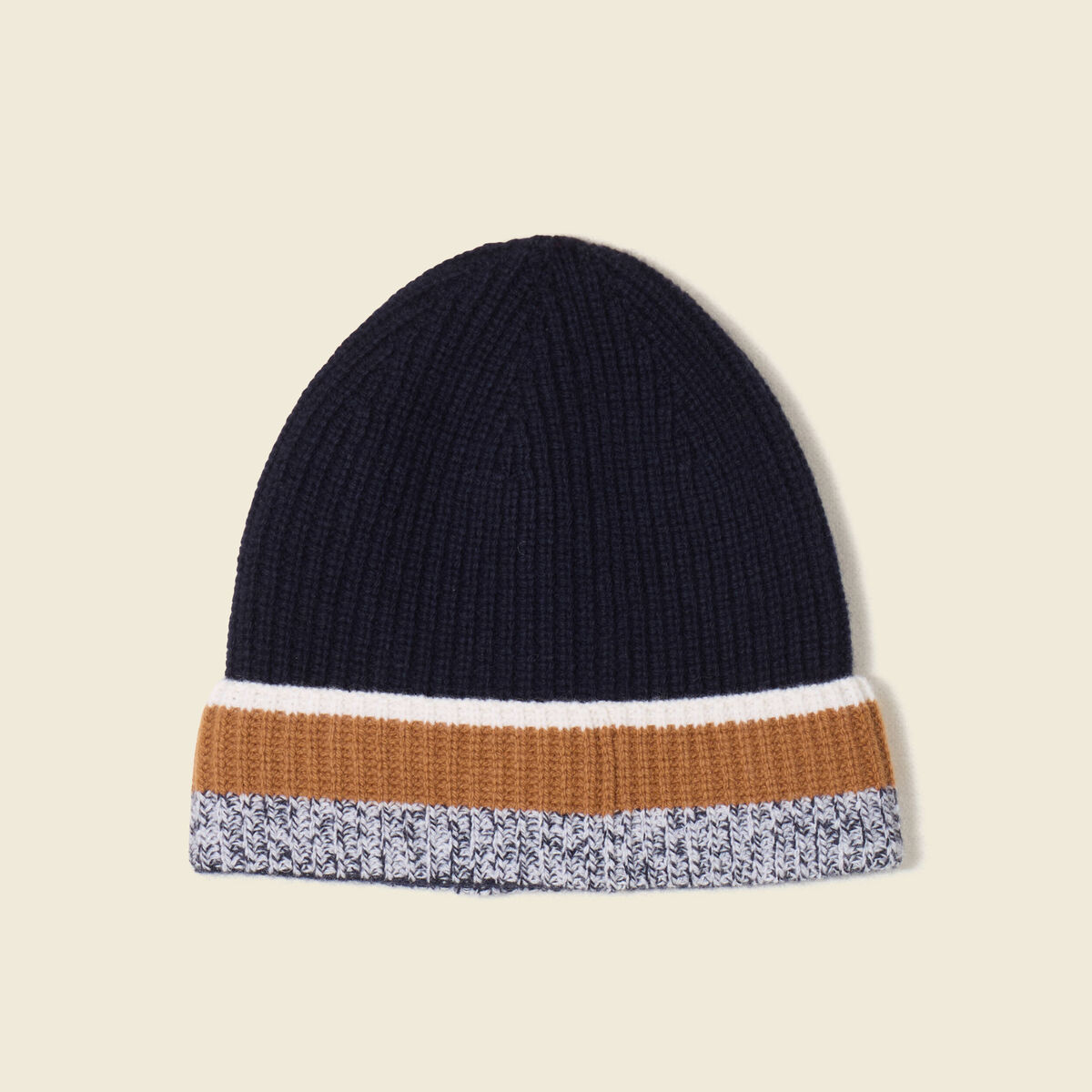 Bonnet bleu marine homme