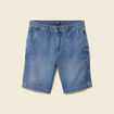 Bermuda en coton denim denim stone homme