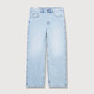 Jeans large 5 poches longueur 32 denim snow bleach homme