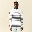 T-shirt manches longues ecru homme