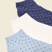Lot 3 paires chaussettes bleu marine homme