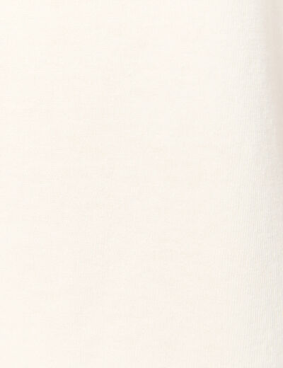 T-shirt ample en coton manches courtes ecru homme