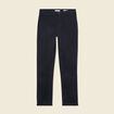 Pantalon chino cigarette bleu foncé femme