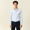 Chemise manches longues bleu ciel homme
