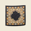 Foulard satin&eacute; noir femme