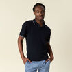 Polo manches courtes bleu marine homme