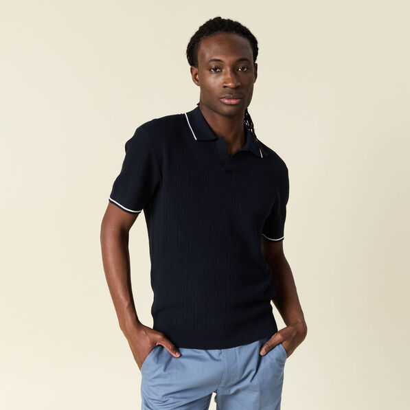 polo manches courtes bleu marine homme Polo manches courtes bleu marine homme
