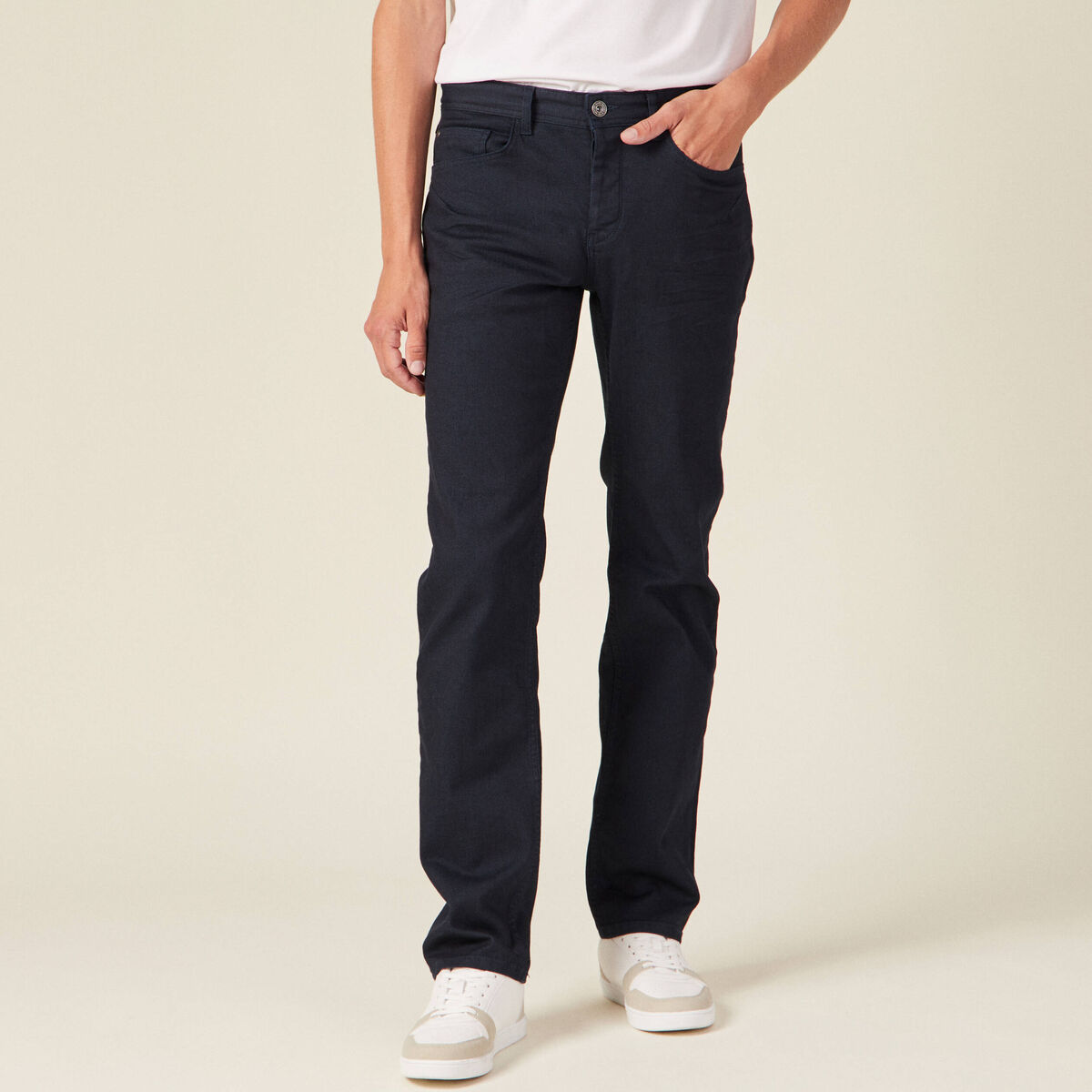Jeans regular denim brut homme