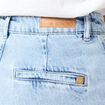 Jeans large denim bleach femme