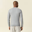 Pull manches longues gris homme