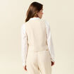 Veston éco-responsable sable femme