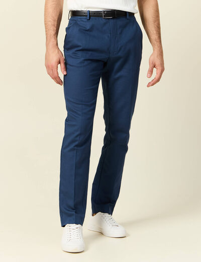 Pantalon chino bleu foncé homme