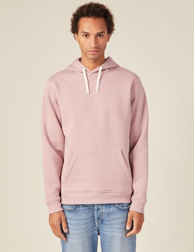Sweat manches longues vieux rose homme