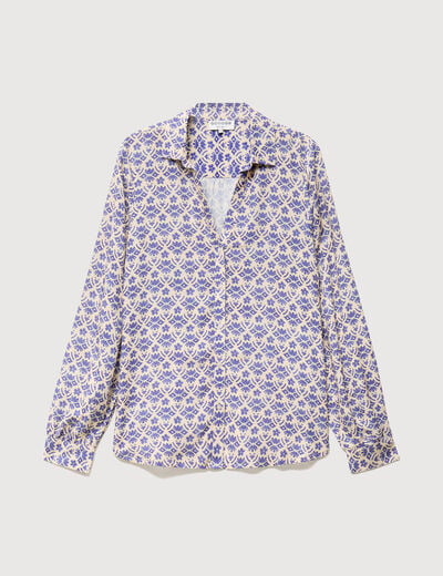 Blouse manches longues blanc femme